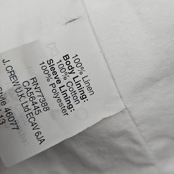 J Crew Schoolboy Blazer Womens 4 Blue Stripe Linen Preppy Academia Timeless - Picture 4 of 7